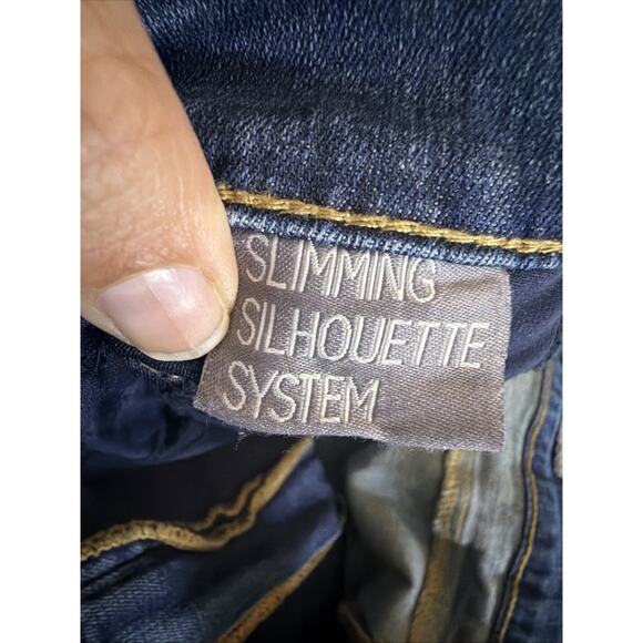 Melissa McCarthy Seven 7 Women's 20 Slimming Girlfriend Patch Denim Jeans 80's - Picture 13 of 14